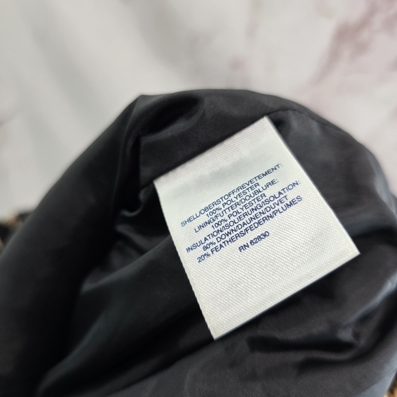 Lands End Vest Womens 2X Leopard Down Puffer Insulated Quilted Goose Puffy - Picture 8 of 10